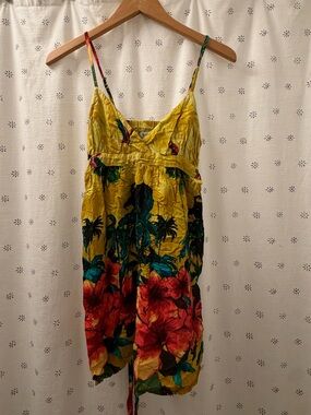 Forever 21 Yellow Floral Sun Dress